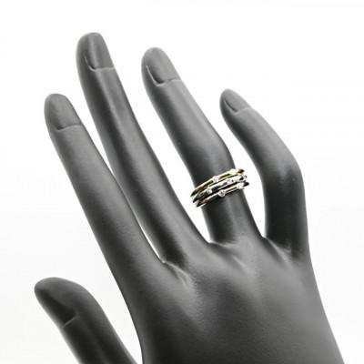 ふるさと納税 笛吹市 K18/PT　スリーカラーダイヤリング0.20CT　R3980DI-C #18 |  | 03