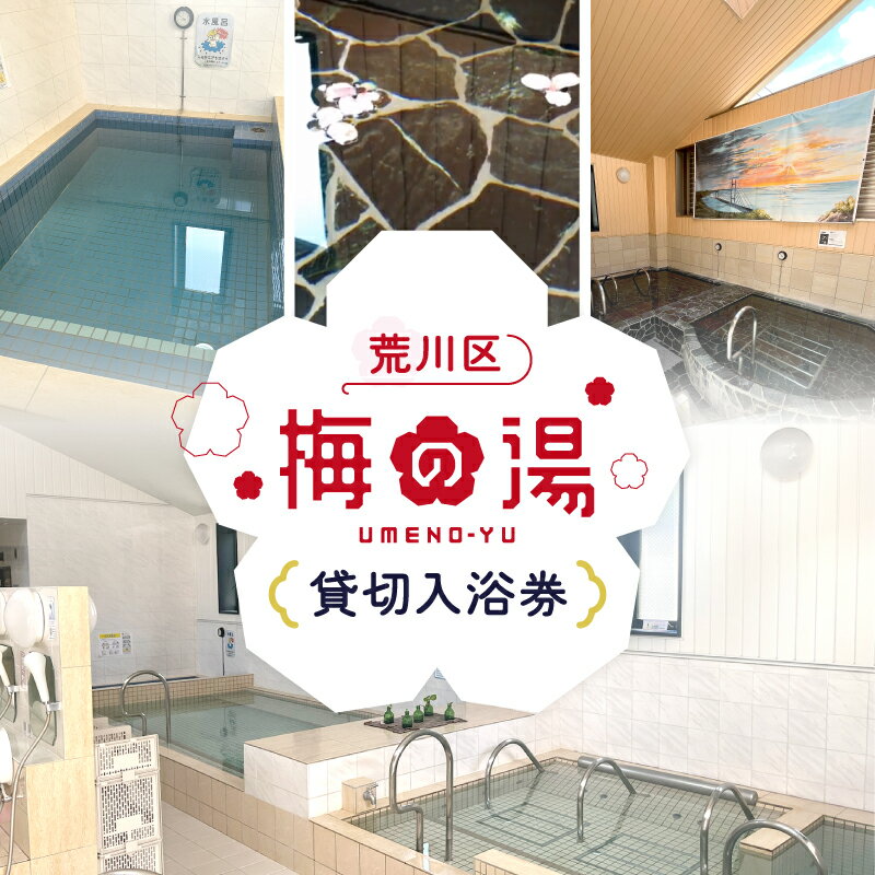 【ふるさと納税】梅の湯貸し切り入浴券1枚(最大30人・90分間)【063-003】