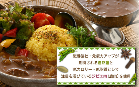 薬膳ジビエカレー 5袋セット 【 年内発送 カレー レトルトカレー ジビエカレー 薬膳カレー ご当地カレー  鹿肉 肉 高タンパク 低カロリー 鉄分豊富 簡易 包装 】 [m55-a008]