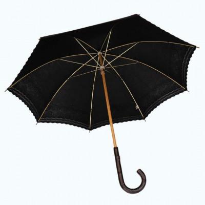 ふるさと納税 田原本町 傘 日傘 レディース 長傘 レース 綿100% UV防止 エンブ刺繍 526509 日本製 ブラック |  | 02