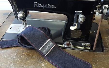 福山産デニム使用 ビジネスもカジュアルもOK『デニムネクタイ』＜selvedge series 01＞  ファッション 小物 ネクタイ デニム ギフト 贈り物 広島県 福山市 F24L-385