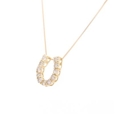 ふるさと納税 甲府市 K18 馬蹄ダイヤ 0.50ct ペンダント 332040 |  | 01