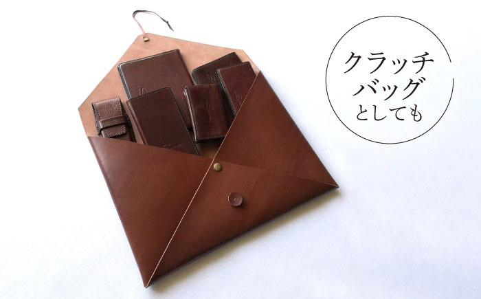 ハンドメイド 牛革製 書類ケース 楽譜ケース 【M.シダータのアトリエ】 [AKAV002]