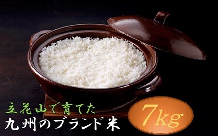 AG181.【期間限定】立花山で育てた九州のブランド米・7キロ