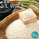 【ふるさと納税】佐渡島産　こしいぶき　5kg　令和6年産 | お米 こめ 白米 食品 人気 おすすめ 送料無料