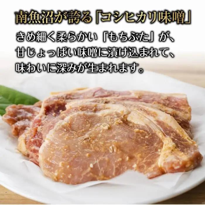 和豚 もちぶた 味噌漬け 2枚入 180g×2 計4枚 コシヒカリ味噌 国産 豚肉 ポーク みそ漬け 簡単 手軽 お惣菜 おかず グルメ お取り寄せ ギフト 冷凍 肉の片山 送料無料 新潟県 南魚沼市