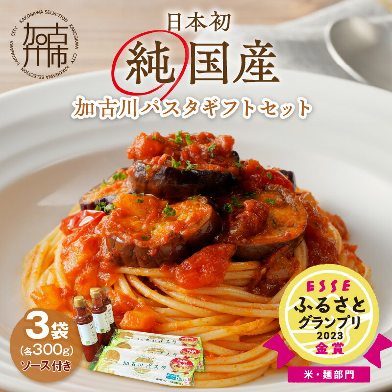 【ふるさと納税】【レビューキャンペーン】加古川パスタギフトセット《 パスタ 乾麺 国産小麦 国産 ギフトセット 詰め合わせ プレゼント 贈り物 スパゲッティ パスタソース ナポリタン ピザソース アレンジ 保存食 麺 加古川市 送料無料 ギフト 贈答用 八幡営農 オーマイ 》