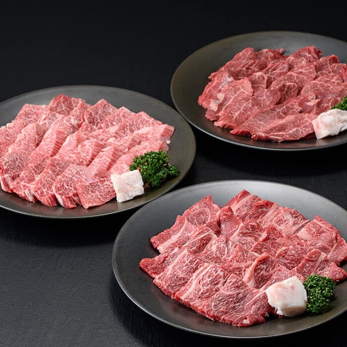 
            おおいた和牛 焼肉用 3点 セット 焼肉のタレ付き (合計1.2kg・3種×各400g)  ロース バラ ばら モモ 焼肉 たれ 和牛 牛肉 国産 冷凍 【opay014】【まるひで】
          