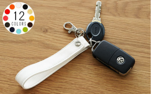 No.228-24 PVCレザーキーリング「KEYDA」2個セット　Mサイズ（オレンジ） ／ 雑貨 日用品 鍵 千葉県