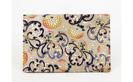 パーソナルホルダー 文庫屋大関 乱菊 青紫 牛革 パーソナルホルダー【皮革工芸品】