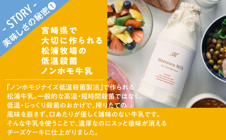 ≪先行予約≫農の都で生まれた「都のチーズケーキ」計1個 スイーツ 洋菓子 国産_T038-009