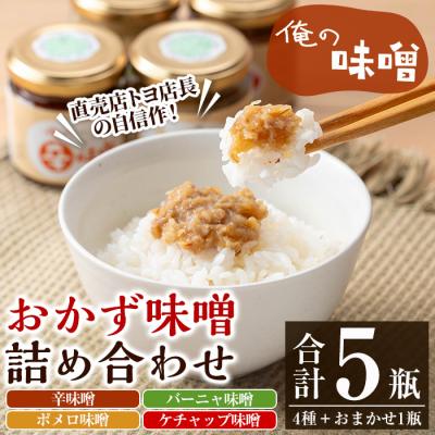ふるさと納税 いちき串木野市 こだわり の「俺の味噌」詰め合わせ 100g× 5瓶 セット