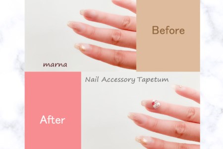 ネイル アクセサリー タペタム ライトレッド 1個＋専用シール30枚 / marna マーナ / 大阪府 守口市