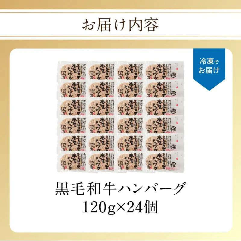 【最速配送】中山牧場 黒毛和牛ハンバーグ 24個 ／ ハンバーグ【A201】
