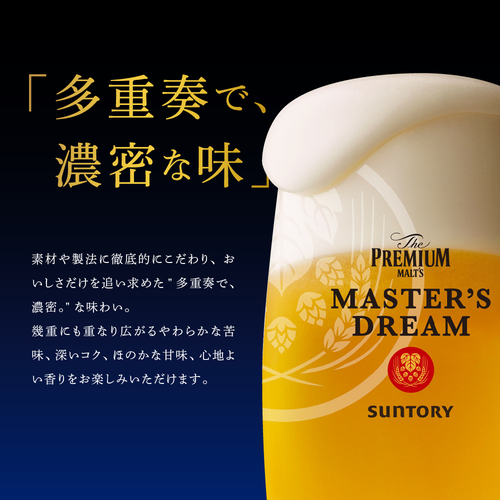 ≪最短翌日発送！≫【2箱セット】サントリービール　マスターズドリーム 350ml×24本(2箱)