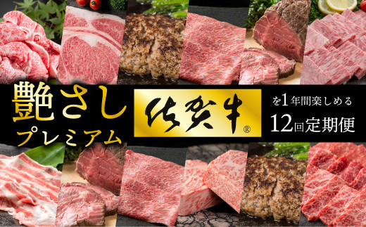 
【お肉の定期便】佐賀牛を毎月月替りで12回お届け(100万円)
