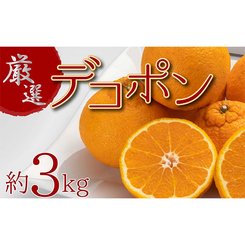 【ふるさと納税】厳選！ぷりっぷり果肉♪濃厚甘味「デコポン」 約3kg FAH-0019