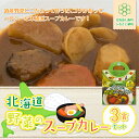 【ふるさと納税】【北海道野菜のスープカレー】3食セット 北海道産野菜使用 NAO017