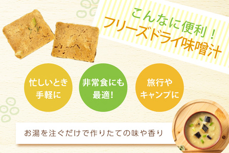 フリーズドライ業務用 南関あげの味噌汁15食と業務用 揚げなすの味噌汁15食 のセット BY003