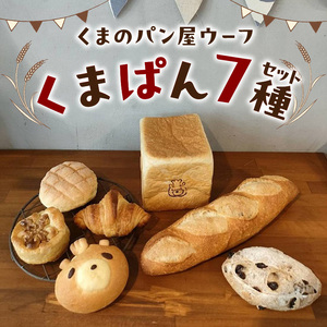 くまぱんセット　～くまぱんのおすすめパン～　パン くまぱん クロワッサン メロンパン クルミ カシューナッツ レーズン バゲット 角食パン おすすめ 奈良県 生駒市 送料無料