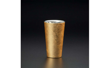 新作 山中塗 漆磨 2重ストレートカップ 箔衣 金澤箔 拭き漆仕上げ 約270ml コースター付 漆磨カップ 保温 保冷 コップ カップ ビアカップ 贈答 父の日 母の日 敬老の日 ギフト 伝統工芸 