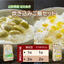 【ふるさと納税】のら農園の簡単！楽ちん！炊き込みご飯 セット 【選べる内容量】 秘伝豆 1袋 / 2袋・とうもろこし 1袋 / 2袋 ( 1袋2合入り ) 山形県 上山市 0123-2404・2405