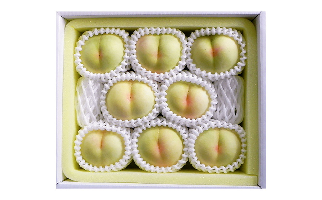 【ロイヤル】岡山白桃8玉入り（1玉220g以上）