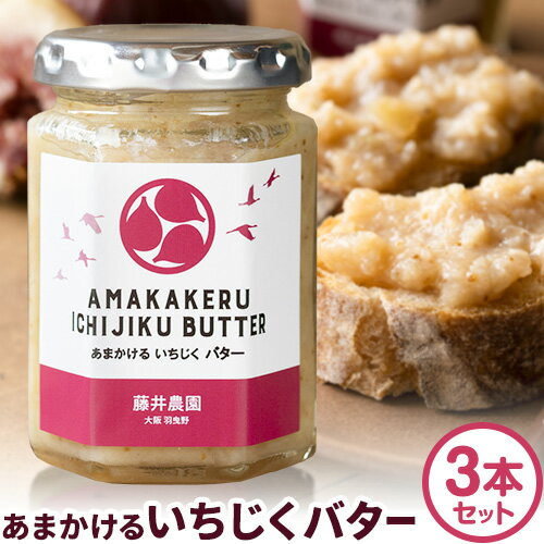【ふるさと納税】いちじく バター あまかける いちじくバター 3本セット (1本約150g) 藤井農園《30日以内に出荷予定(土日祝除く)》大阪府 羽曳野市 送料無料 イチジク イチジクバター 無花果 フルーツ 果物 加工品 調味料 お取り寄せ