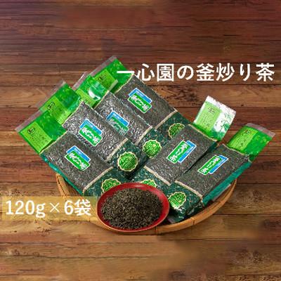 ふるさと納税 日之影町 一心園の釜炒り茶120g入り6袋セット【A-95】