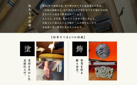 杢華 銘木膳3枚組【田中家具】
