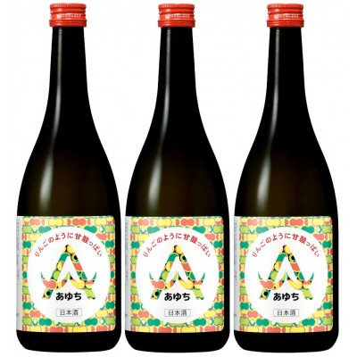 
            ＜りんごのように甘酸っぱい日本酒＞あゆち720ml 3本セット【1606295】
          