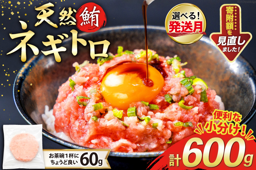 
            選べる発送月 天然 マグロ ネギトロ まぐろたたき 冷凍 60g 10パック 計600g 小分け 個包装 小分け 個包装 FY02 [トライ産業 静岡県 吉田町 22424401] まぐろ 鮪 ねぎとろ まぐろのたたき マグロたたき ネギとろ ねぎトロ
          