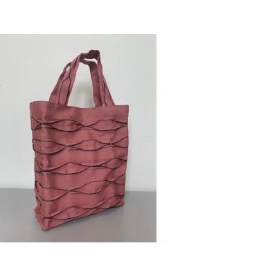 ふるさと納税 飯能市 畳屋さんのヘリバッグ【手さげ(横はぎ)】ピンク |  | 01