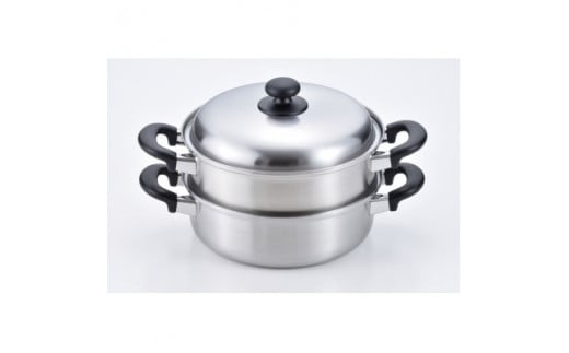 EM-017 燕三 ステンレス二段蒸し器24cm FCSF020020