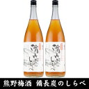 【ふるさと納税】熊野山里梅酒 備長炭のしらべ(備長炭熟成)1800ml(一升瓶)／2本セット／尾崎酒造(C005) | 楽天ふるさと 納税 和歌山県 和歌山 上富田町 酒 お酒 アルコール飲料 梅酒 ドリンク 飲料 飲み物 美味しい おいしい 梅 うめ ウメ お取り寄せ プレゼント お土産