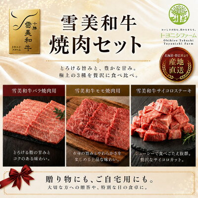 【ふるさと納税】雪美和牛焼肉セット【配送不可地域：離島】【1776480】