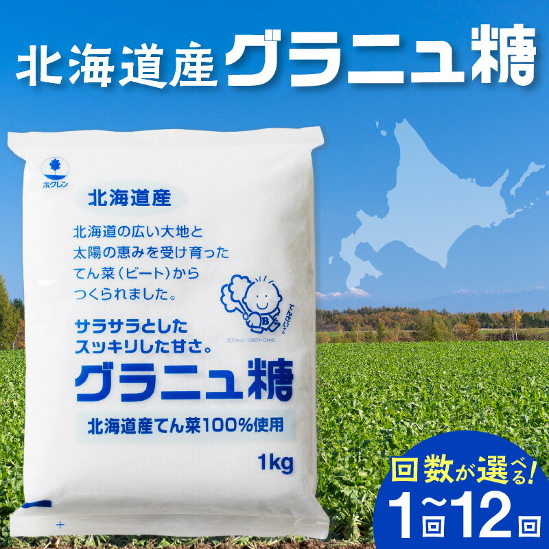 【ふるさと納税】 【容量と発送回数が選べる！】 ホクレン の グラニュ糖 北海道産 砂糖 定期便 お菓子 料理 調味料 ビート お取り寄せ 北海道 清水町 送料無料