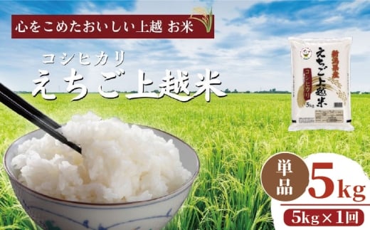 令和7年  新潟県産コシヒカリ えちご上越米 5kg 新潟 米 新潟県 こしひかり 限定 おすすめ