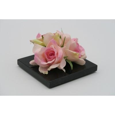 ふるさと納税 岡崎市 咲く石シリーズ『pretty-flowers』ピンクの小バラ |  | 01