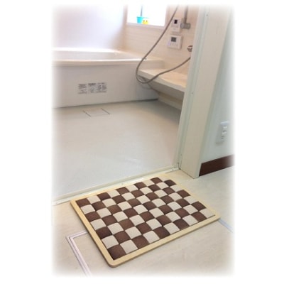 珪藻土タイルバスマット クリアL