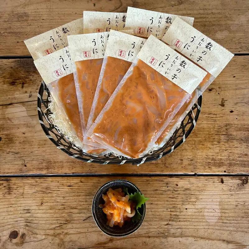 王様の塩辛 雲丹風味 8パック【あおりいか 塩辛 うに おつまみ 珍味 惣菜 海鮮 いかの塩辛 珍味 お取り寄せ 御中元 お中元 お歳暮 父の日 母の日 贈り物 日本酒 焼酎 塩辛】【神奈川県小田原市
