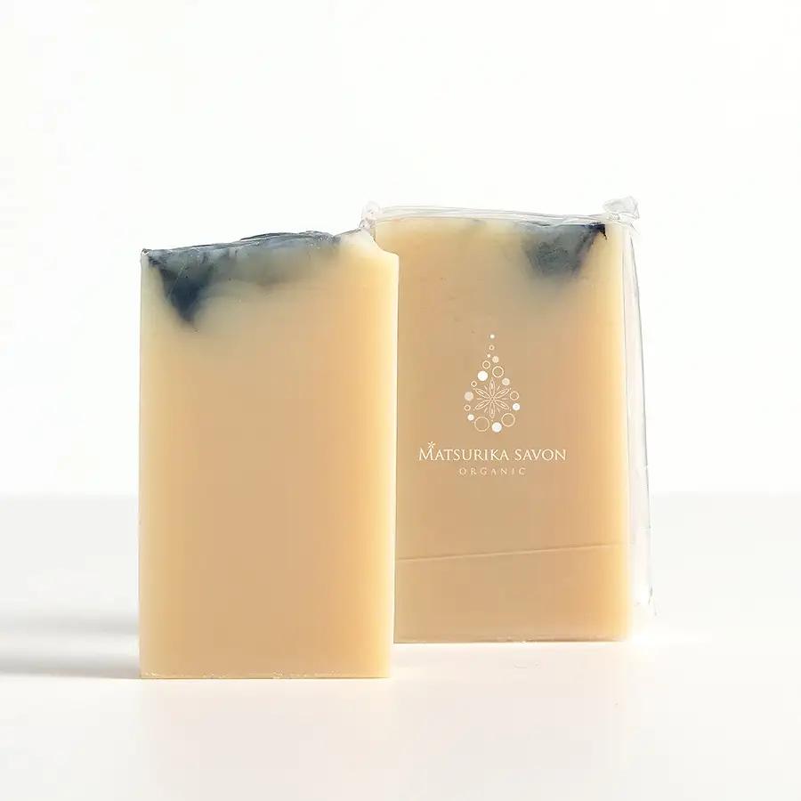 石鹸 岡山県真庭市蒜山 オーガニック石けん（酒かす椿）75g1個 【savon018-01】