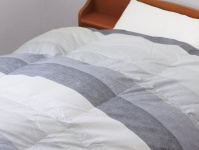 羽毛布団 [シングル] グレー 本掛けふとん ホワイトダック ダウン90% 1.3kg入 R＆B GY [1908]