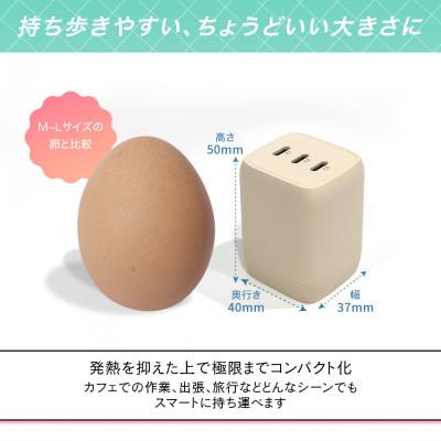 ふるさと納税 海老名市 USB充電器 PD67W USB-Cx3 アーモンドミルク(MOT-ACPD67C3-AM) |  | 01