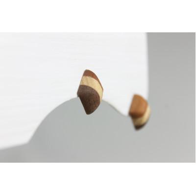 ふるさと納税 日南町 寄木のストライプダイヤピアス |  | 02