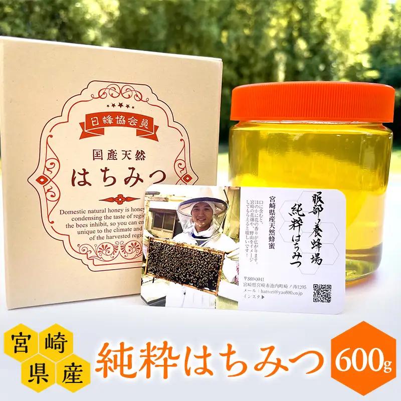 はちみつ 宮崎県産 はちみつ[純粋蜂蜜 600g×1本]