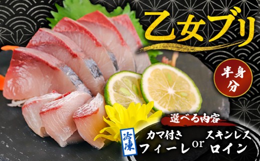 【年末指定日配送】 乙女 ブリ 半身 スキンレスロイン ７００g以上 冷凍 年末 正月 年越し 配送 指定日 神経締め 産地直送 新鮮 真空パック ブランド 鰤 ブリしゃぶ しゃぶしゃぶ 煮付け 塩焼き 照り焼き 切り身 刺身 刺し身 さしみ 海鮮 かいせん さかな 高知県 須崎市 ks046-1226