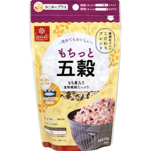 【ふるさと納税】もちっと五穀 計1.92kg（240g×8袋） もち麦 もち大麦 米 発芽玄米 もちきび もちあわ ミックス雑穀 雑穀米 お米 米 こめ コメ ごはん ご飯 料理 お弁当 国産 山梨県 中央市 送料無料