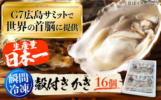 牡蠣 殻付き 16個 冷凍 江田島市／マルサ・やながわ水産有限会社 [XBL004]｜広島G7 牡蠣 カキ かき むき身 冷凍 加熱用 国産 殻付き牡蠣 焼き牡蠣 蒸し牡蠣 広島牡蠣 料理用 かき カ