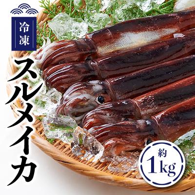 ふるさと納税 新温泉町 冷凍スルメイカ　約1kg入